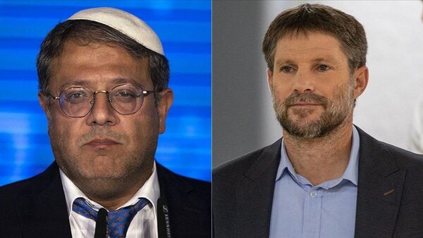Ben Gvir (solda), Bezalel Smotrich (sağda) - Sputnik Türkiye