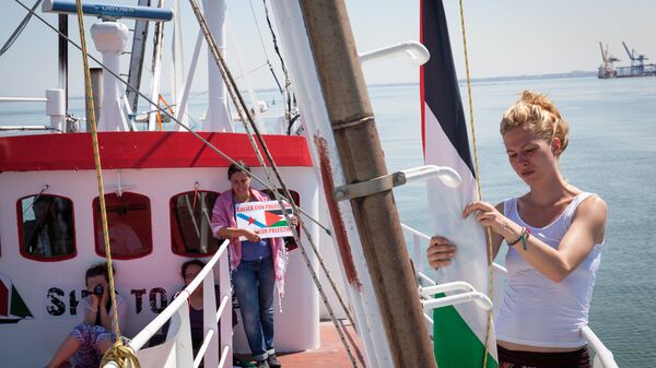 Female flotilla sails to Gaza - Sputnik Türkiye