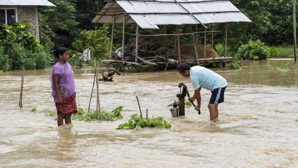 Hindistan'da Sel Felaketleri  - Sputnik Türkiye