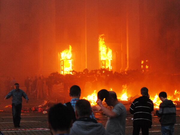 Odessa&#x27;daki Sendika Evi&#x27;nde çıkan yangın. - Sputnik Türkiye