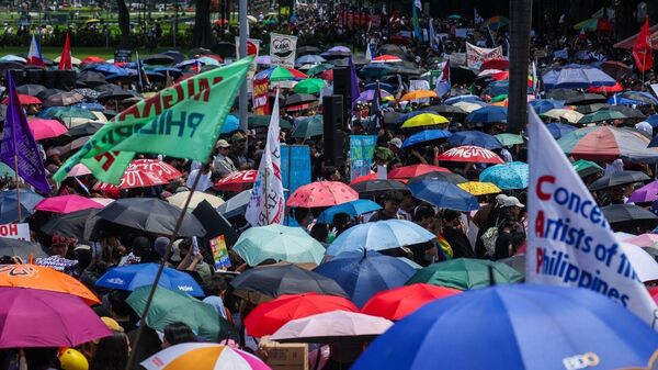 Filipinler Protesto - Sputnik Türkiye