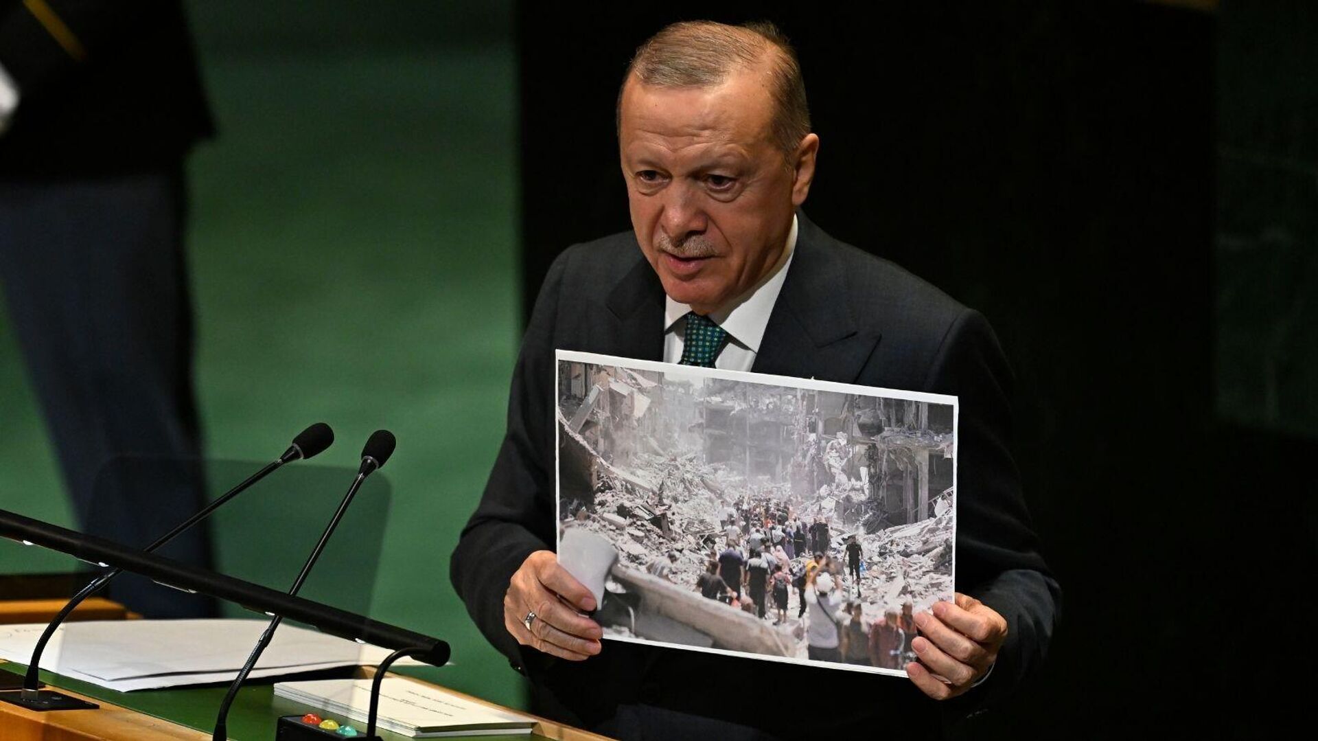 Cumhurbaşkanı Erdoğan, Birleşmiş Milletler (BM) 80. Genel Kurulu'na katıldı
 - Sputnik Türkiye, 1920, 23.09.2025