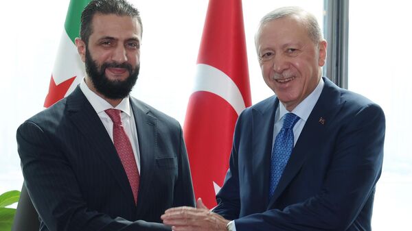 Recep Tayyip Erdoğan Ahmed Şara - Sputnik Türkiye