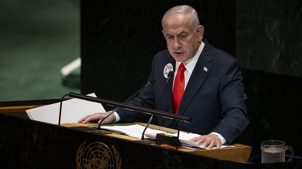 Netanyahu, Birleşmiş Milletler Genel Kurulu oturumunda konuşma yaptı
 - Sputnik Türkiye