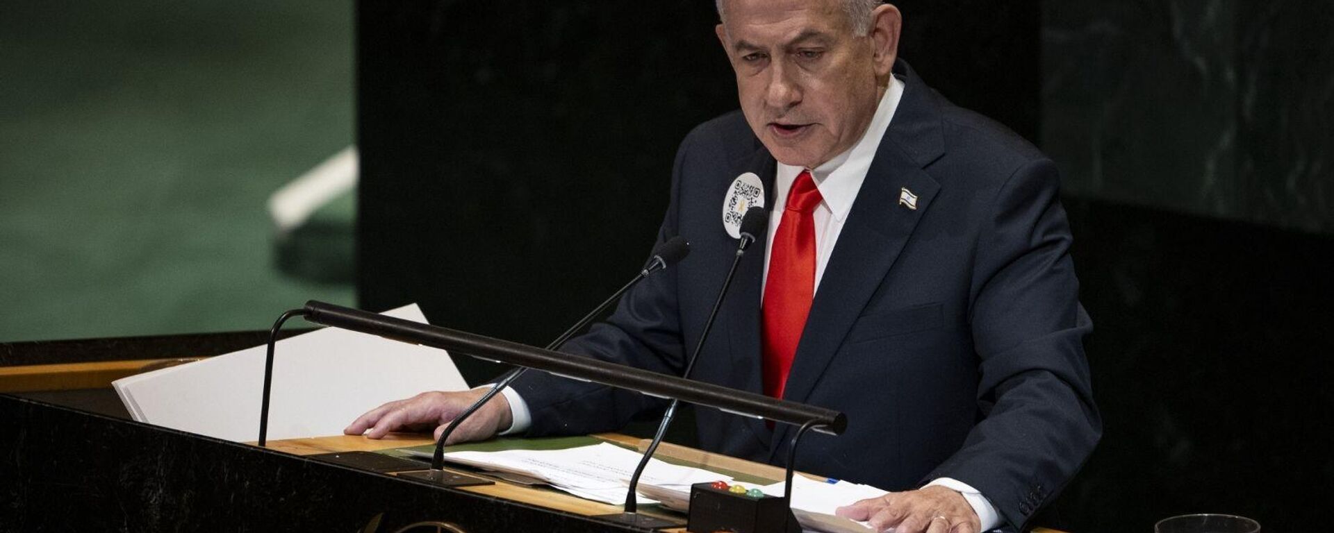 Netanyahu, Birleşmiş Milletler Genel Kurulu oturumunda konuşma yaptı
 - Sputnik Türkiye, 1920, 26.09.2025
