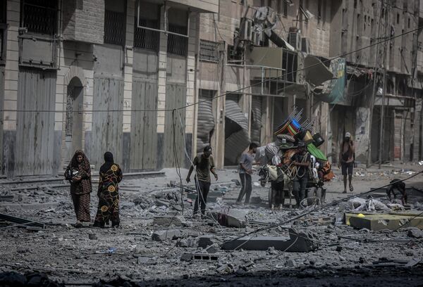 El-Daya’nın cenazesi Aksa Şehitleri Hastanesi’nden alınarak defnedildi. - Sputnik Türkiye