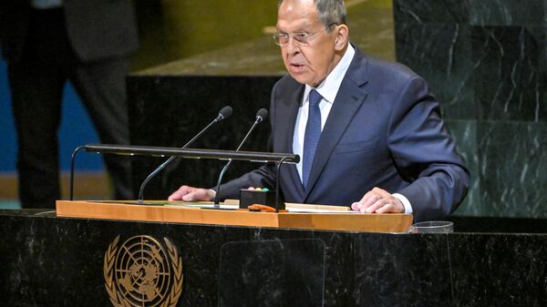 Rusya Federasyonu Dışişleri Bakanı Sergey Lavrov, BM Genel Kurulu'nda konuştu - Sputnik Türkiye