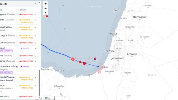 Sumud Filosu'nda Son durum: 2 Ekim / 12.20 - Sputnik Türkiye