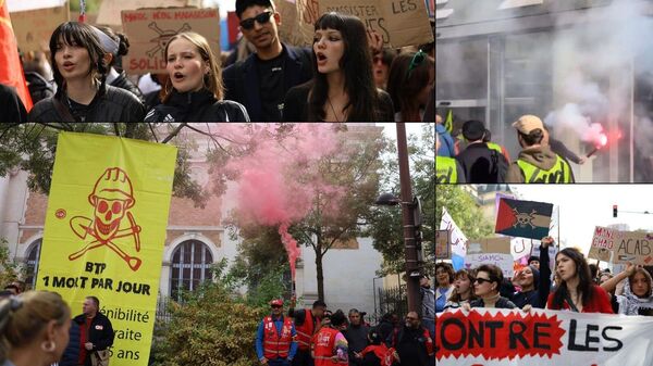 Fransa'da protestocular sokaklarda - Sputnik Türkiye