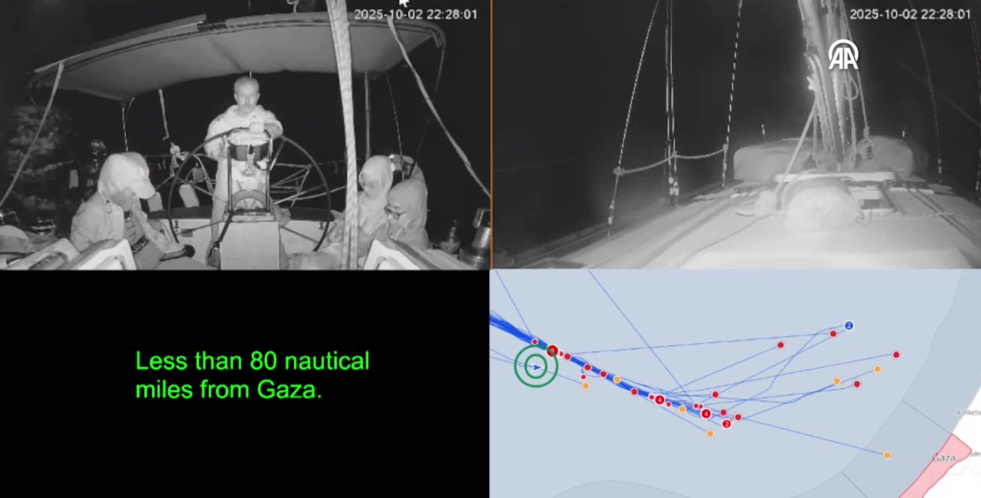 Sumud Filosu'ndaki son gemi Marinette'de son durum - Sputnik Türkiye, 1920, 03.10.2025