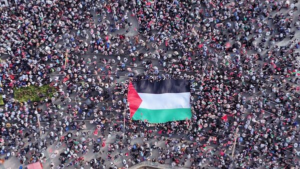 İstanbul'da Filistin'e ve Uluslararası Özgürlük Filosu'na Destek - Sputnik Türkiye