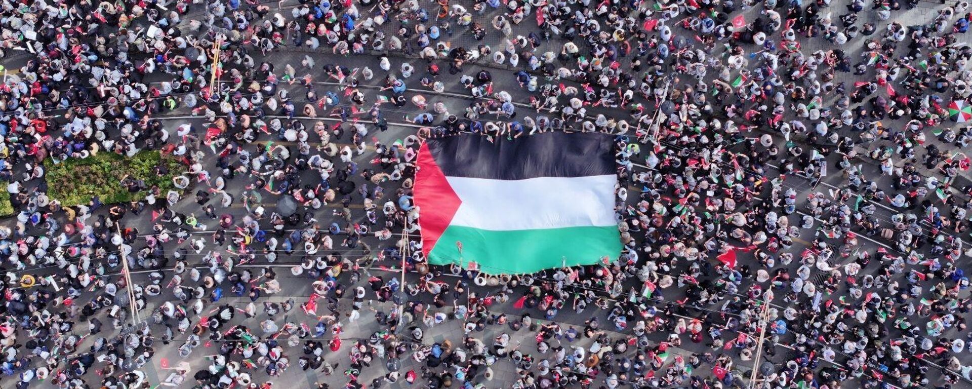 İstanbul'da Filistin'e ve Uluslararası Özgürlük Filosu'na Destek - Sputnik Türkiye, 1920, 05.10.2025