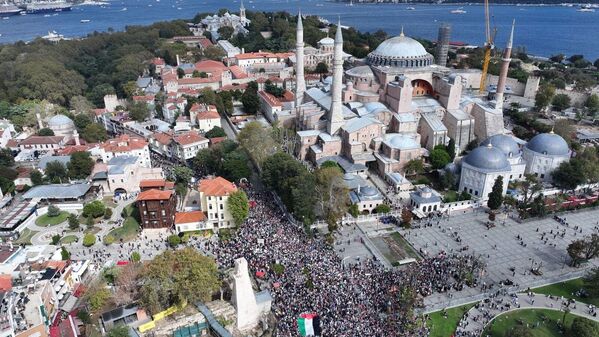 İstanbul'da Filistin'e ve Uluslararası Özgürlük Filosu'na Destek - Sputnik Türkiye
