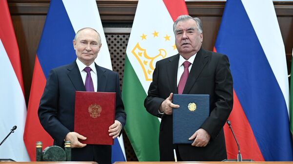 Государственный визит президента Владимира Путина в Таджикистан - Sputnik Türkiye