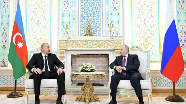 Vladimir Putin-İlham Aliyev - Sputnik Türkiye