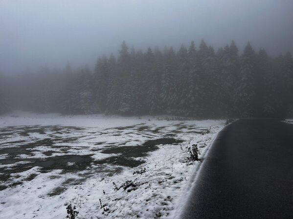 Bolu&#x27;da, Arkut Dağı kayak merkezinde kar yağışı etkili oldu. - Sputnik Türkiye