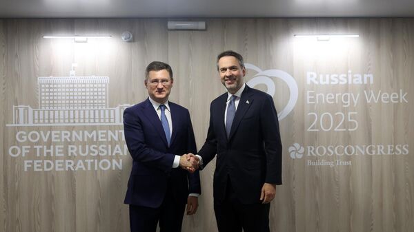 Rusya Başbakan Yardımcısı Aleksandr Novak ve Enerji ve Tabii Kaynaklar Bakanı Alparslan Bayraktar - Sputnik Türkiye