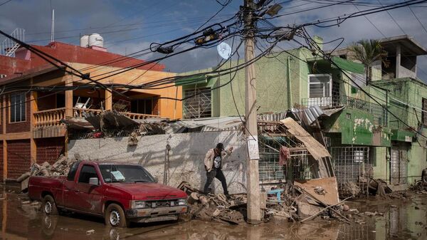 Meksika'da şiddetli yağış ve sel - Sputnik Türkiye