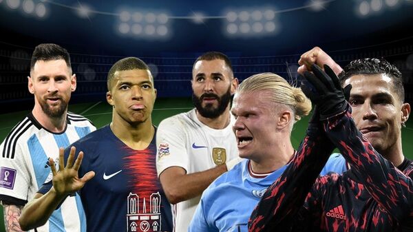 Messi, Mbappe, Benzema, Haaland, Ronaldo - Sputnik Türkiye