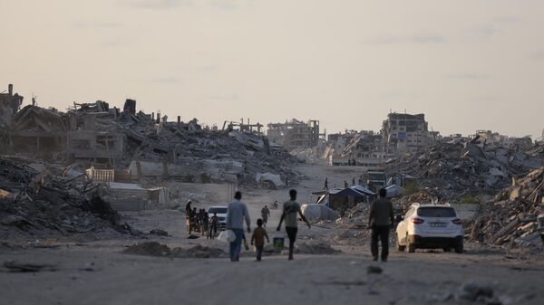 Ateşkes sonrası Gazze'deki yıkım gün yüzüne çıktı  - Sputnik Türkiye