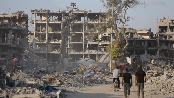 Ateşkes sonrası Gazze'deki yıkım gün yüzüne çıktı  - Sputnik Türkiye