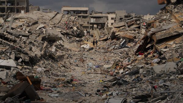 Ateşkes sonrası Gazze'deki yıkım gün yüzüne çıktı  - Sputnik Türkiye
