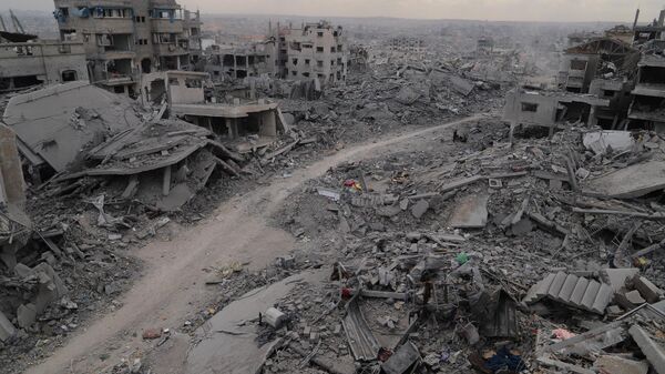 Ateşkes sonrası Gazze'deki yıkım gün yüzüne çıktı  - Sputnik Türkiye