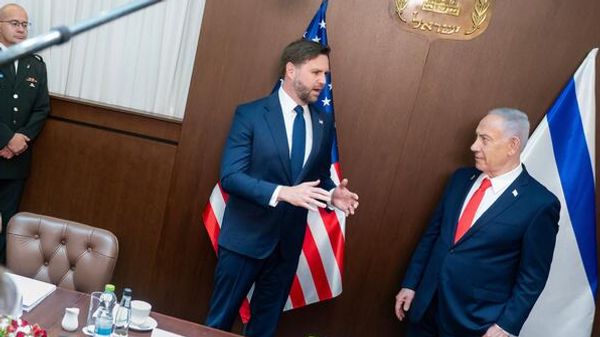 JD Vance ve Netanyahu - Sputnik Türkiye
