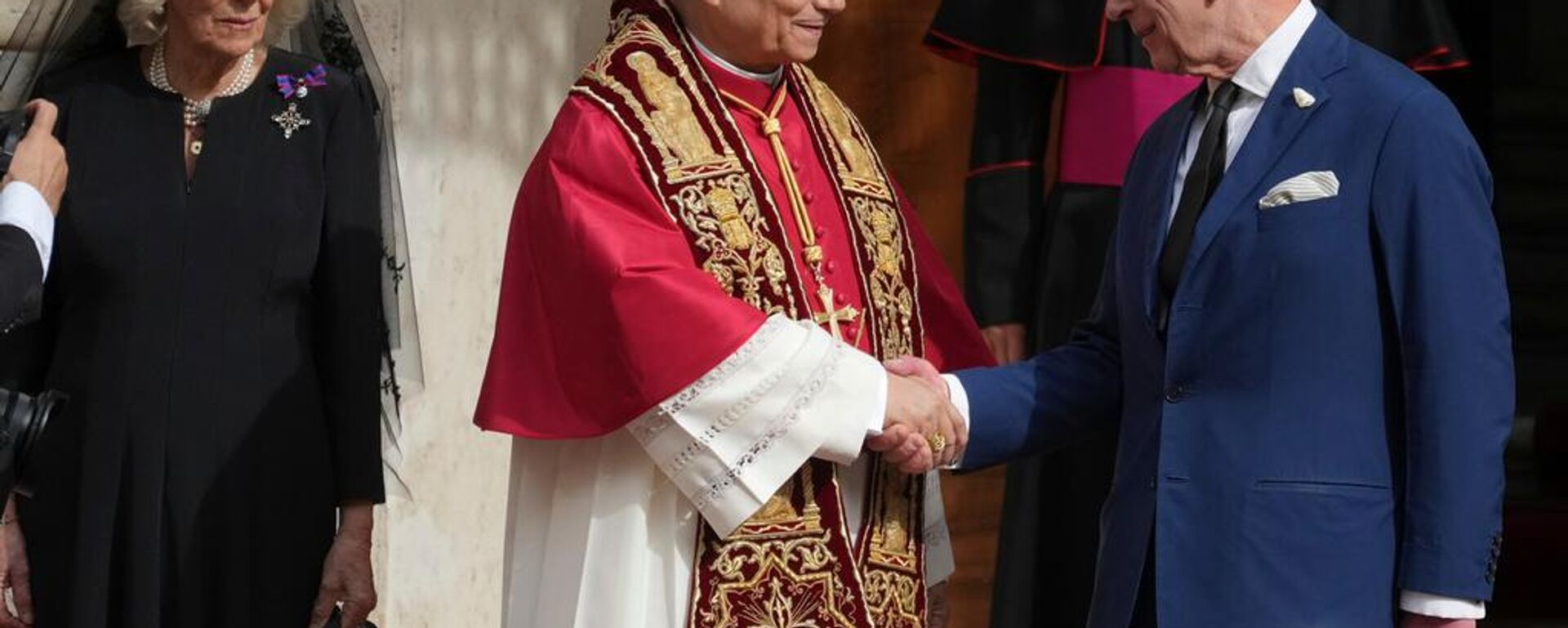 İngiltere Kraliçesi Camilla, Papa 14. Leo, Kral Charles - Sputnik Türkiye, 1920, 23.10.2025