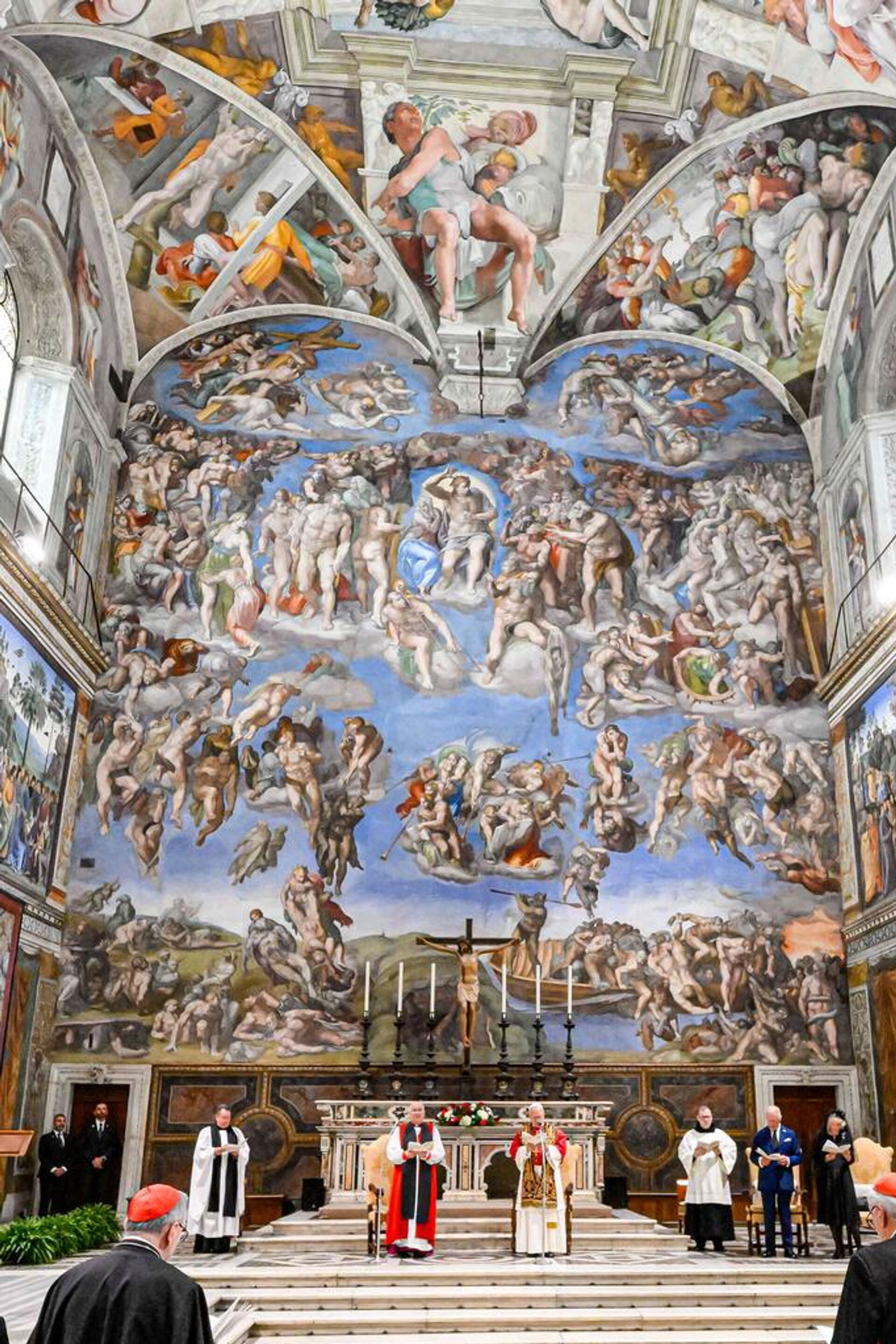 Kral Charles, Papa Leo ile Sistine Şapeli'nde dua etti - Sputnik Türkiye, 1920, 23.10.2025