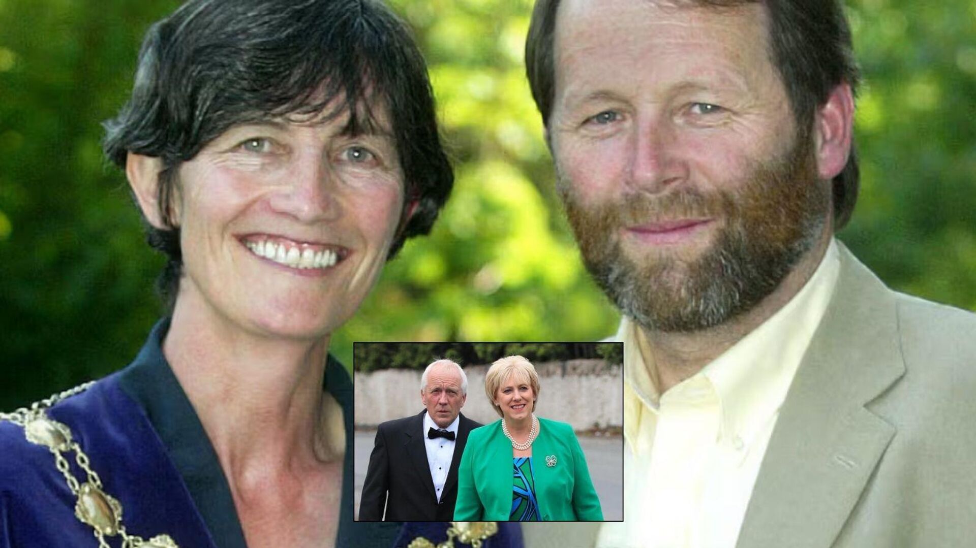 Catherine Connolly ve eşi Brian McEnery, Heather Humphreys ve eşi Eric Humphreys (küçük fotoğraf) - Sputnik Türkiye, 1920, 24.10.2025