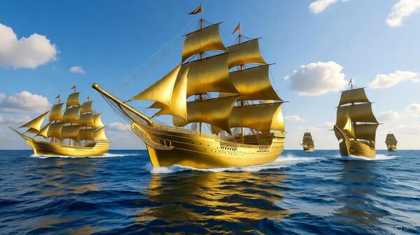 ABD Başkanı Donald Trump'ın mevcut ABD Donanması savaş gemilerini, yeni gemilerle değiştirmeyi ve bunlara 'Altın Filo' adını vermeyi planladığını bildirildi - Sputnik Türkiye