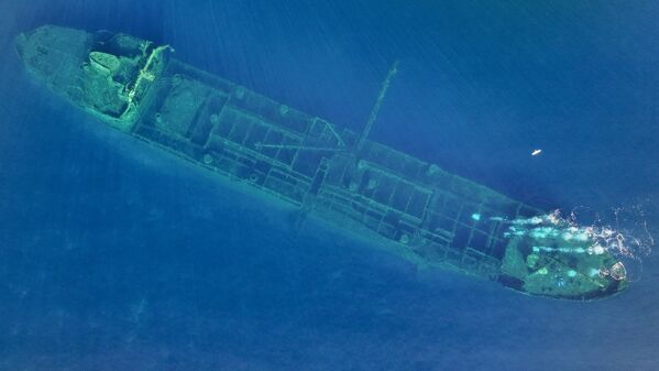 2004 yılında Aliağa’ya söküm için götürülen Monem gemisi, fırtınada halatın kopması sonucu batmıştı.  - Sputnik Türkiye