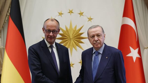 Friedrich Merz ve Recep Tayyip Erdoğan - Sputnik Türkiye