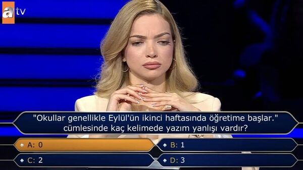 Kim Milyoner Olmak İster'de 100 Bin TL'lik soru - Sputnik Türkiye