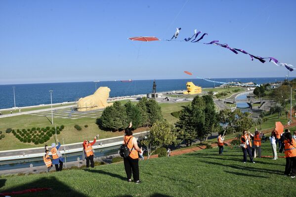 Hafta boyunca farklı illerde etkinliklerin devam edeceğini söyleyen Taşkınsu, herkesi LÖSEV’in farkındalık çalışmalarına katılmaya davet etti. - Sputnik Türkiye