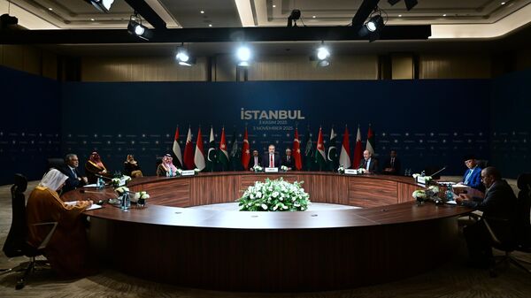 İstanbul'da düzenlenen Gazze toplantısı Türkiye'nin ev sahipliğinde başladı - Sputnik Türkiye