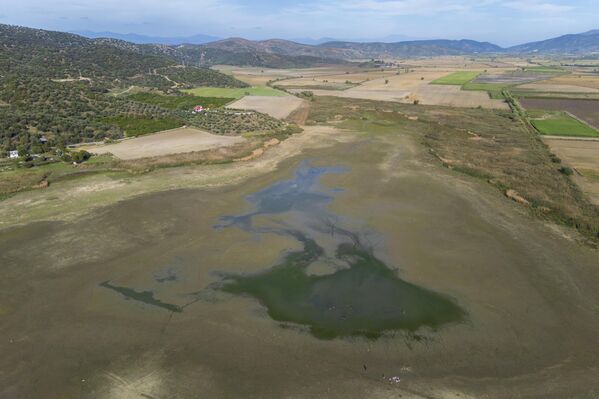 Yaşanan su kaybı nedeniyle göldeki yaşam büyük ölçüde azaldı.  - Sputnik Türkiye