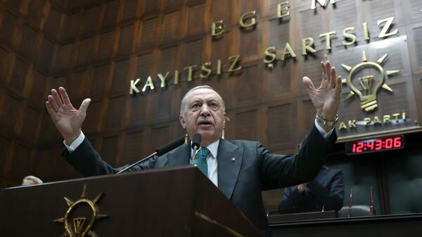 Cumhurbaşkanı ve AK Parti Genel Başkanı Recep Tayyip Erdoğan - Sputnik Türkiye