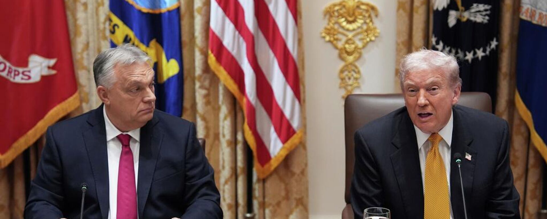 ABD Başkanı Donald Trump, Macaristan Başbakanı Viktor Orban - Sputnik Türkiye, 1920, 07.11.2025
