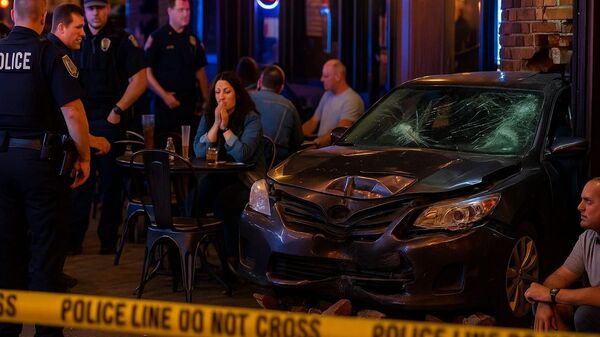 Araç bara daldı - Sputnik Türkiye