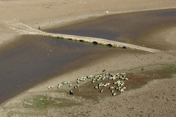 Bölge halkı tarafından “11 gözlü köprü” olarak anılan tarihi yapı, kesme taş işçiliğiyle dikkat çekiyor. - Sputnik Türkiye