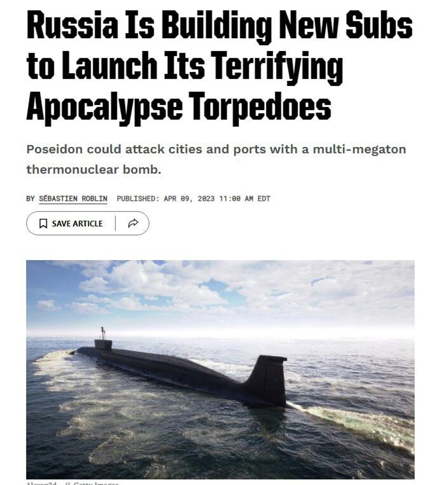 A screenshot from Popular Mechanics A screenshot from Popular Mechanics - Sputnik Türkiye