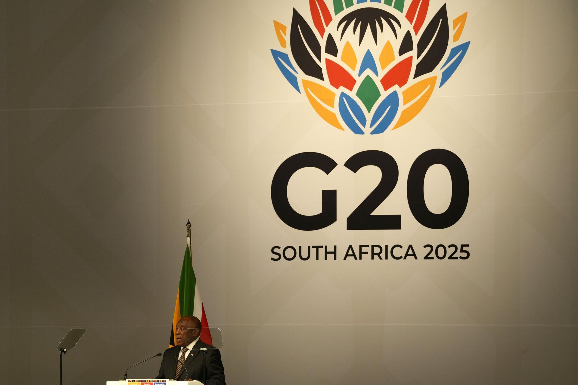 Logo de la cumbre del G20 en Sudáfrica - Sputnik Türkiye, 1920, 12.12.2025