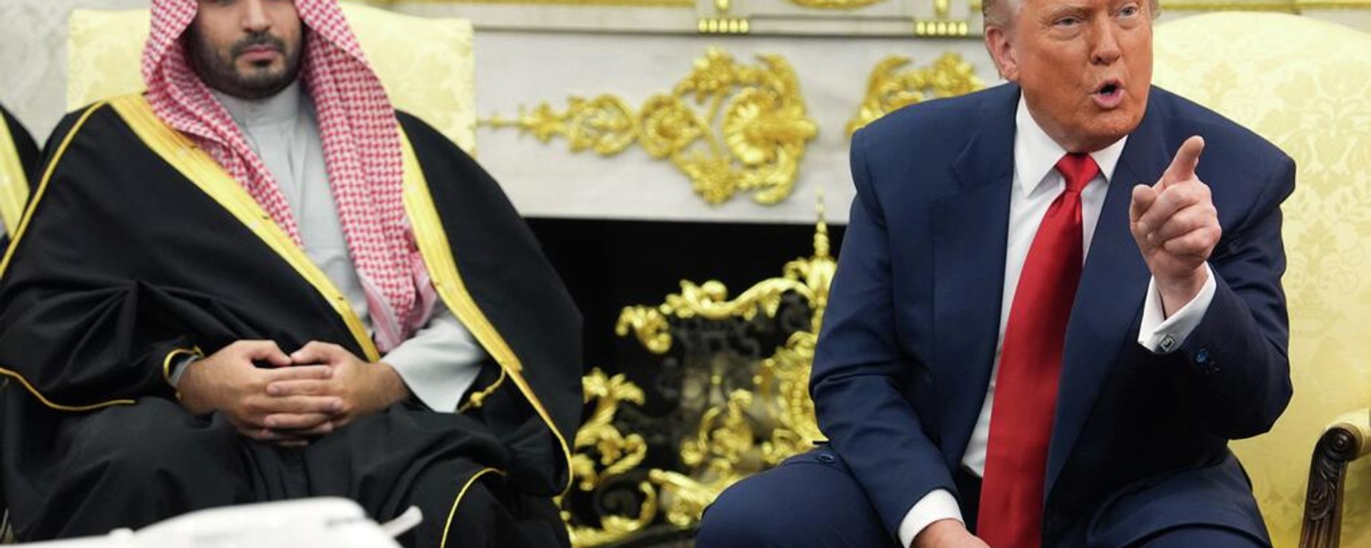 ABD Başkanı Donald Trump, Suudi Arabistan Veliaht Prensi Muhammed bin Selman - Sputnik Türkiye, 1920, 23.07.2026