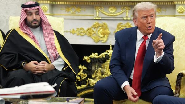 ABD Başkanı Donald Trump, Suudi Arabistan Veliaht Prensi Muhammed bin Selman - Sputnik Türkiye