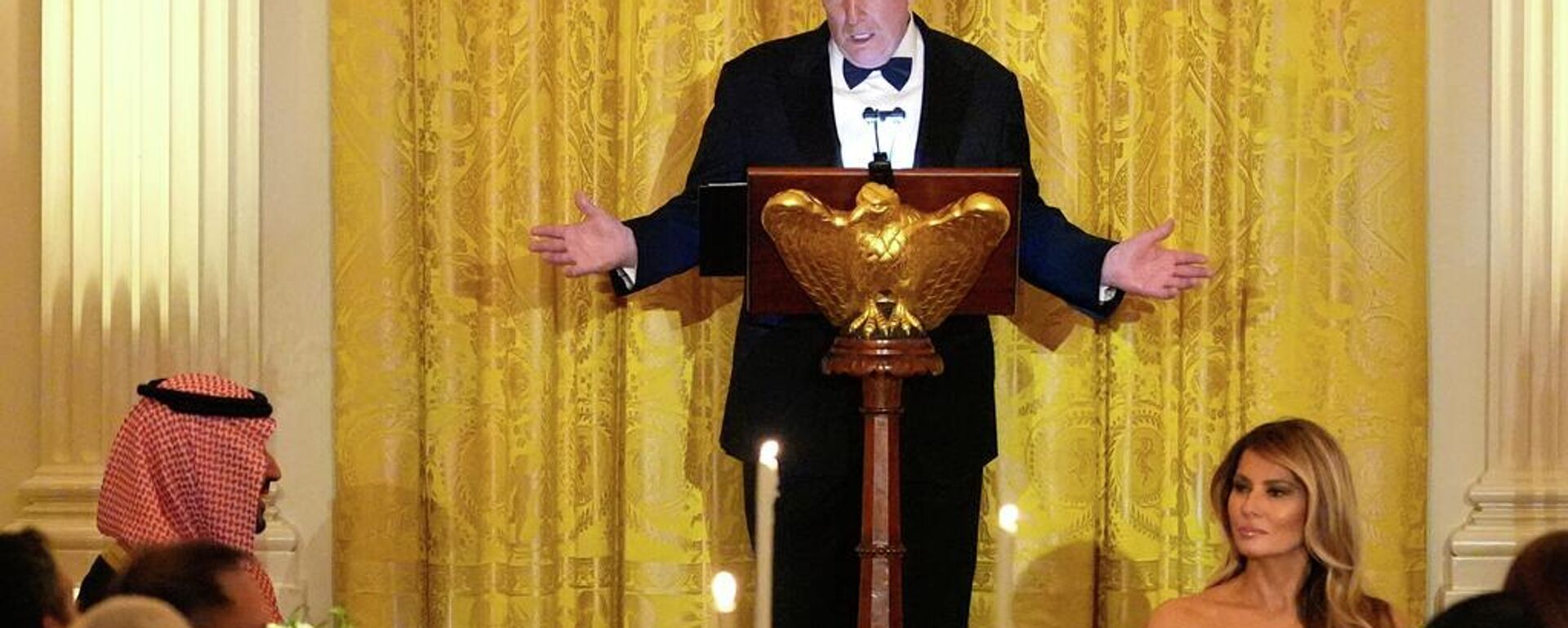 ABD Başkanı Donald Trump, Suudi Arabistan Veliaht Prensi Muhammed bin Selman - Sputnik Türkiye, 1920, 19.11.2025