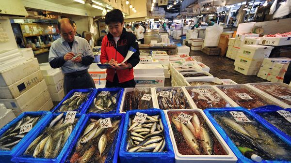 Fish market in Tokyo - Sputnik Türkiye