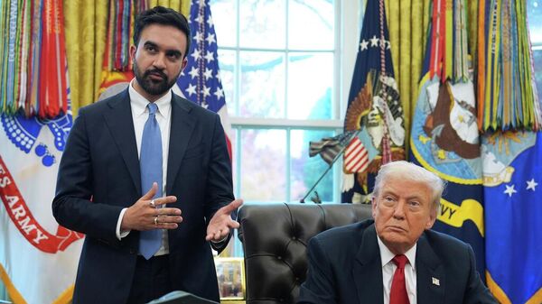 ABD Başkanı Donald Trump, New York Belediye Başkanı Zohran Mamdani  - Sputnik Türkiye