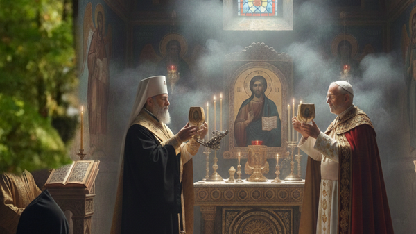  Fener Patriği Bartholomeos, Papa 14. Leo - Sputnik Türkiye